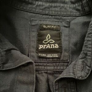 Prana Slim Fit Shirt in Charcoal